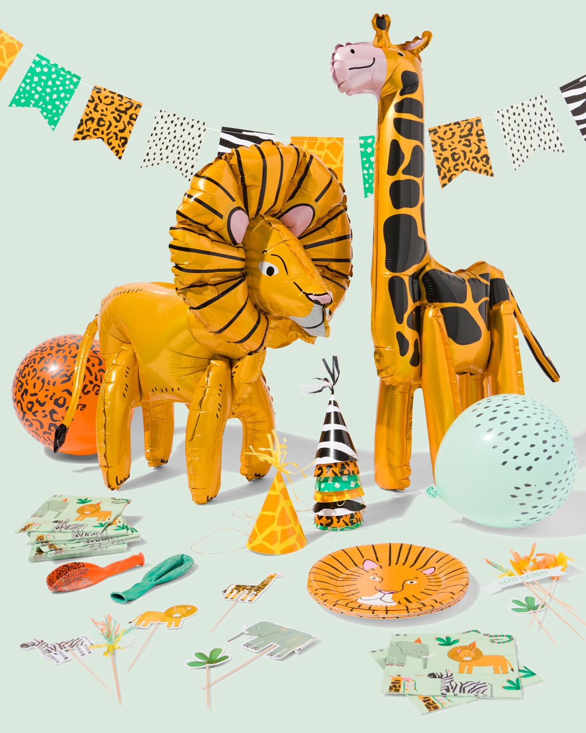 versiering kinderfeestje safari - 200238 - HEMA